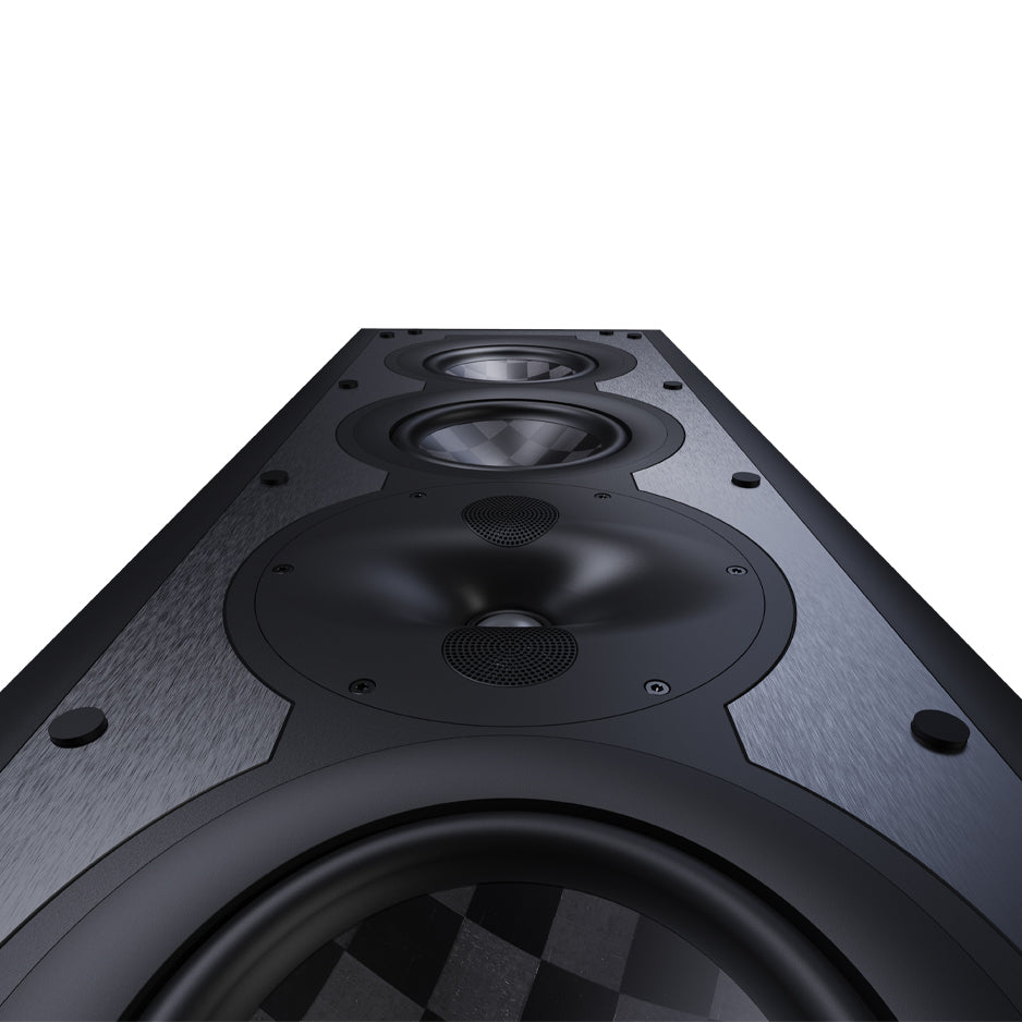 Perlisten S7I In-Wall Speaker black angled closeup front