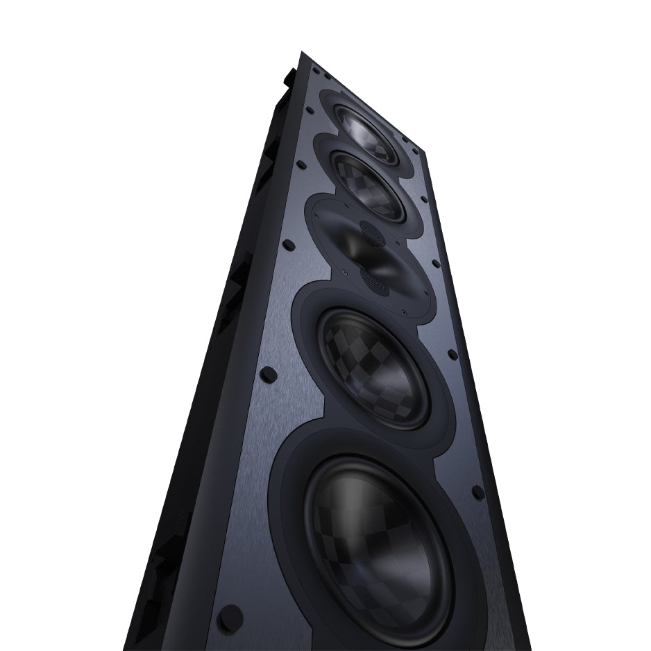 Perlisten S7I In-Wall Speaker black angled view from bottom