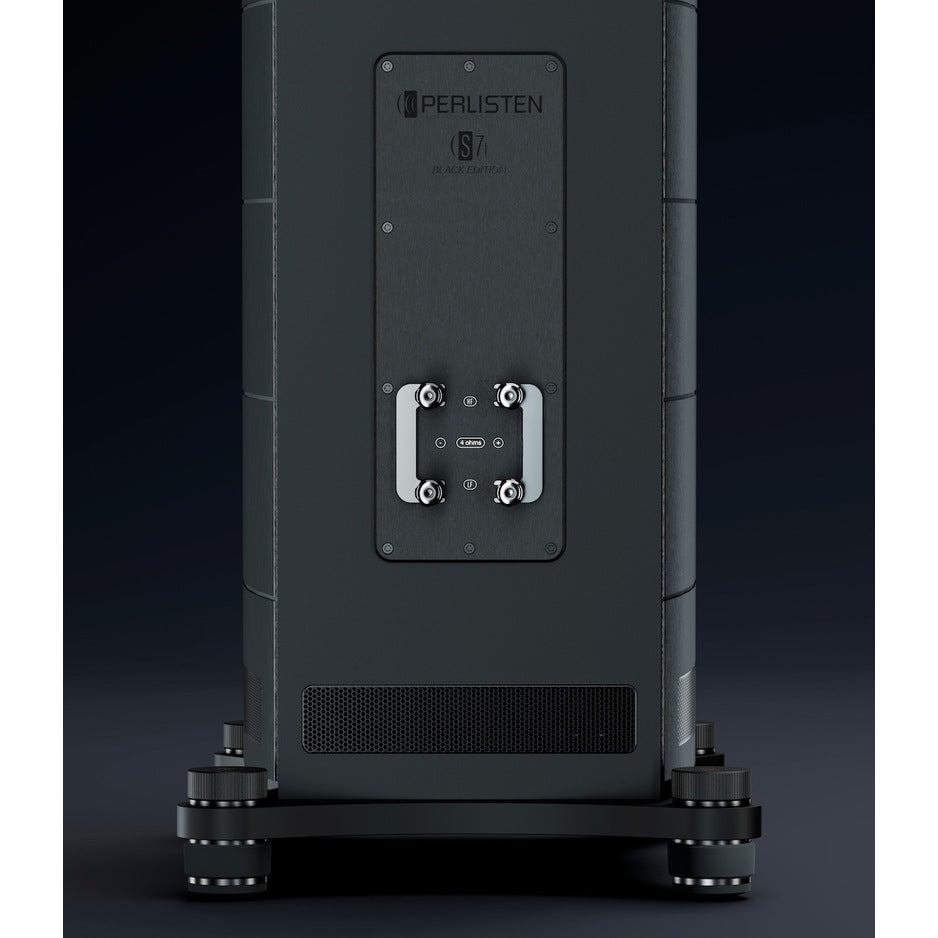 Perlisten S7t Black Edition rear panel connections