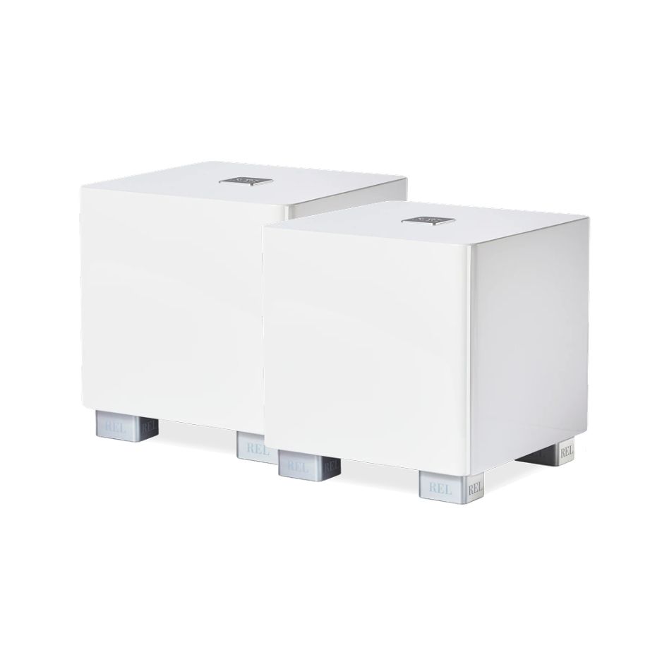 REL T/5x Subwoofer gloss white pair