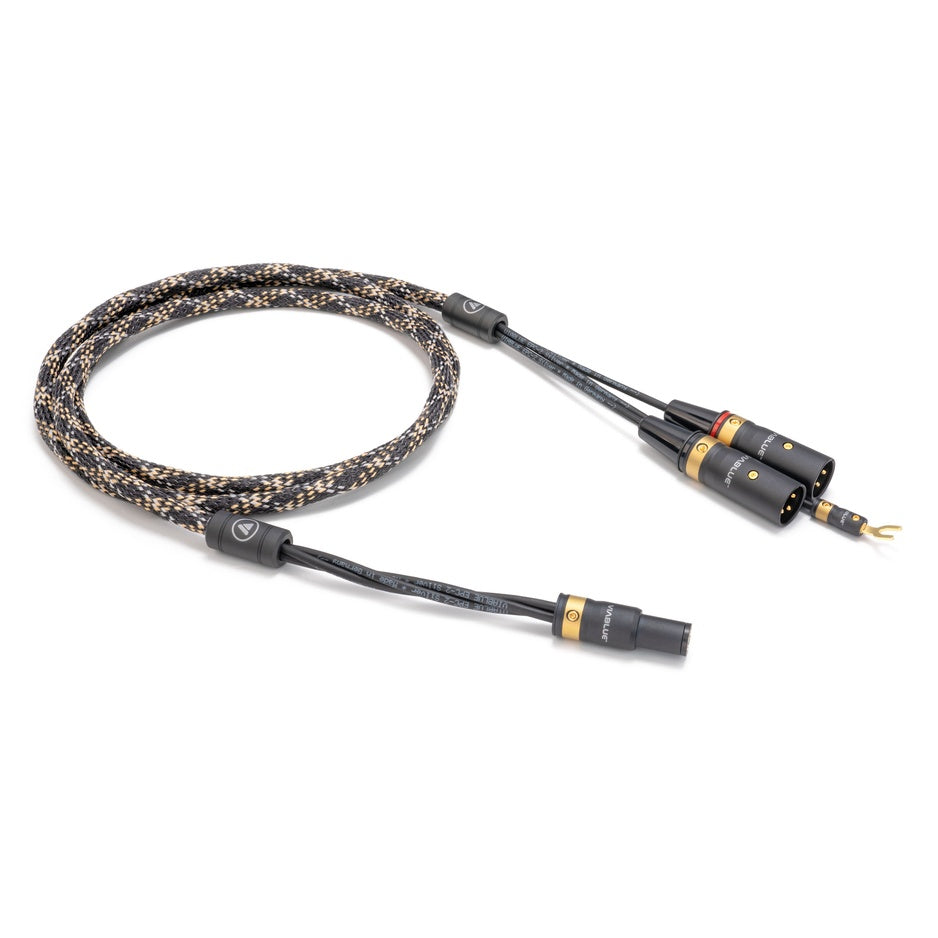 VIABLUE EPC-2 Phono Cable 5-pin DIN SME to balanced T8 XLR, Cobra finish