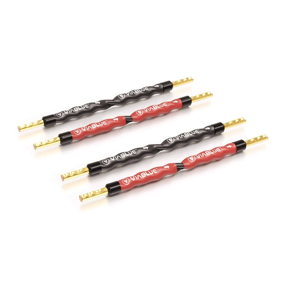VIABLUE SC-4 Speaker Cable Jumper Bridges Crimped 10cm