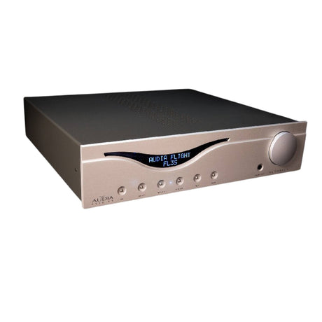 Audia Flight Three S Integrated Amplifier on white bg