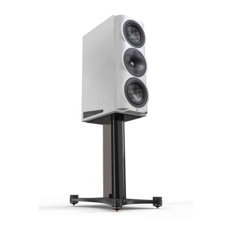 Perlisten S5m monitor speaker on stand, compact reference speaker with DPC-Array
