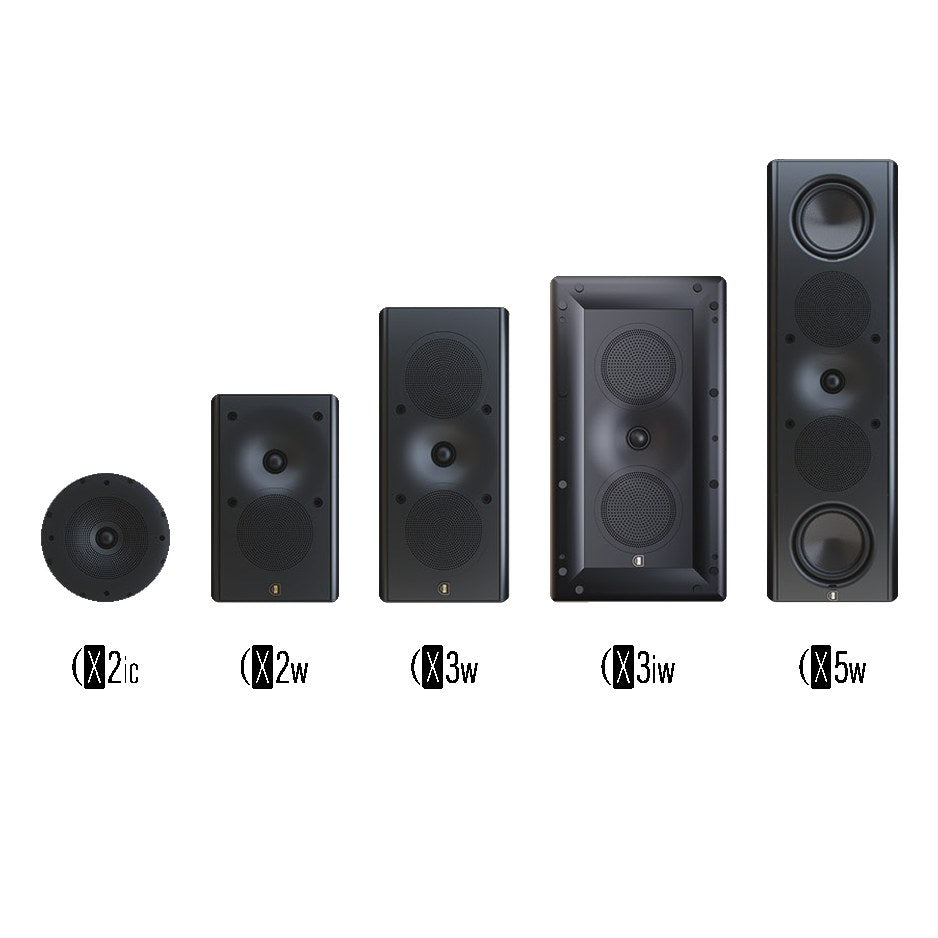 Perlisten X-Series lineup: X2ic, X2w, X3w, X3iw and X5w