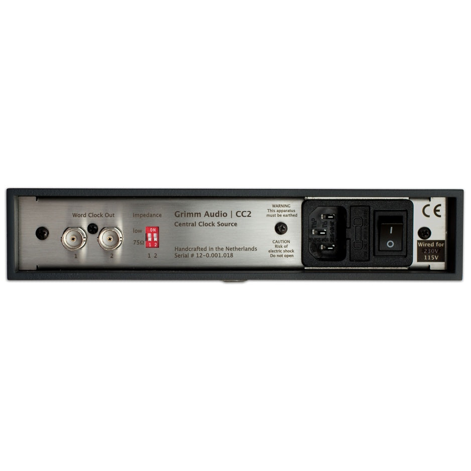 Grimm Audio CC2 Master Clock rear panel