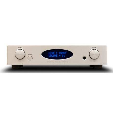 Rogue Audio RP-1 v2 Preamplifier Silver front view