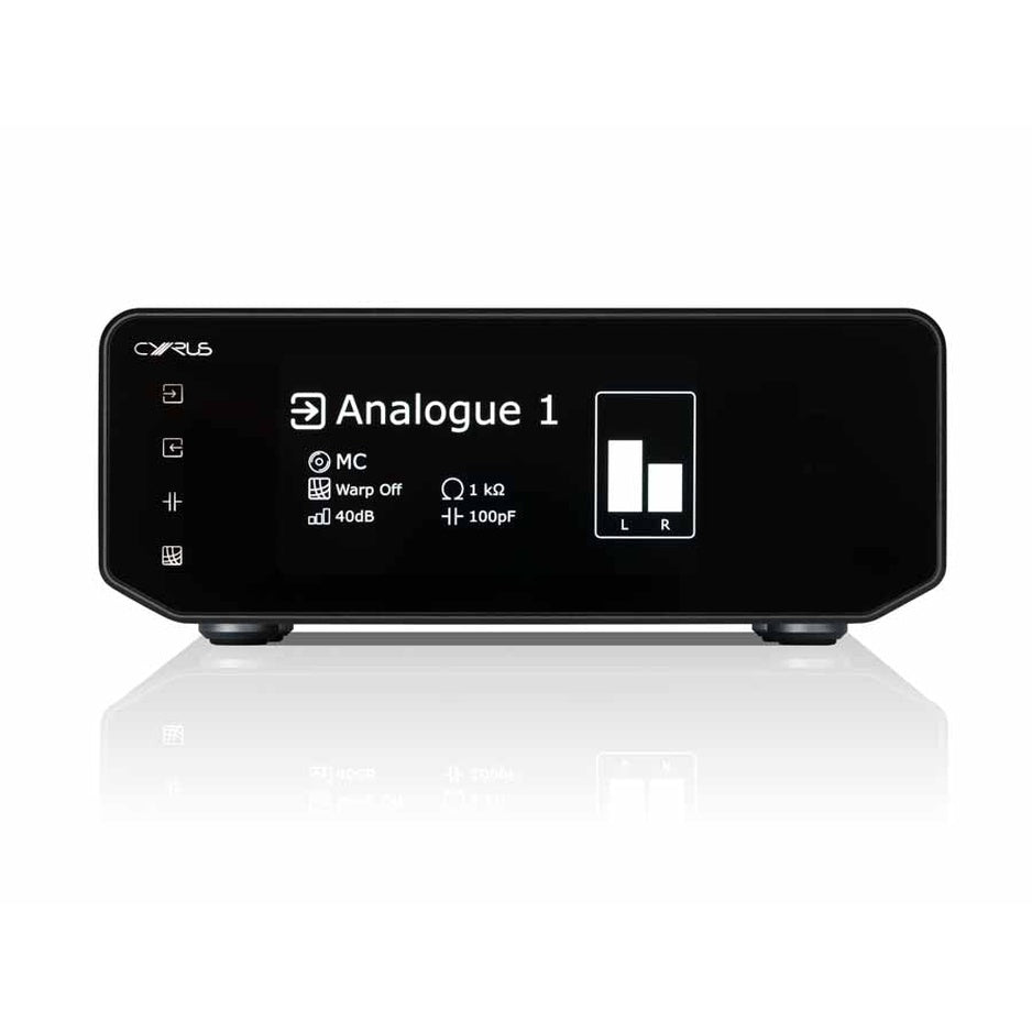 Cyrus 40 PPA Phono Preamplifier front view with display