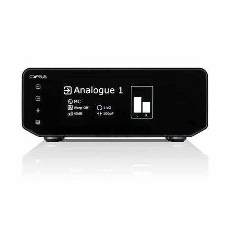 Cyrus 40 PPA Phono Preamplifier front view with display