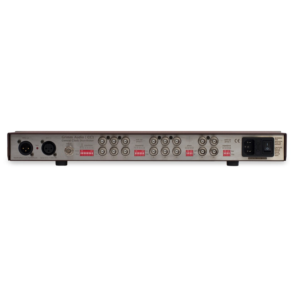 Grimm Audio CC1 Master Clock rear panel