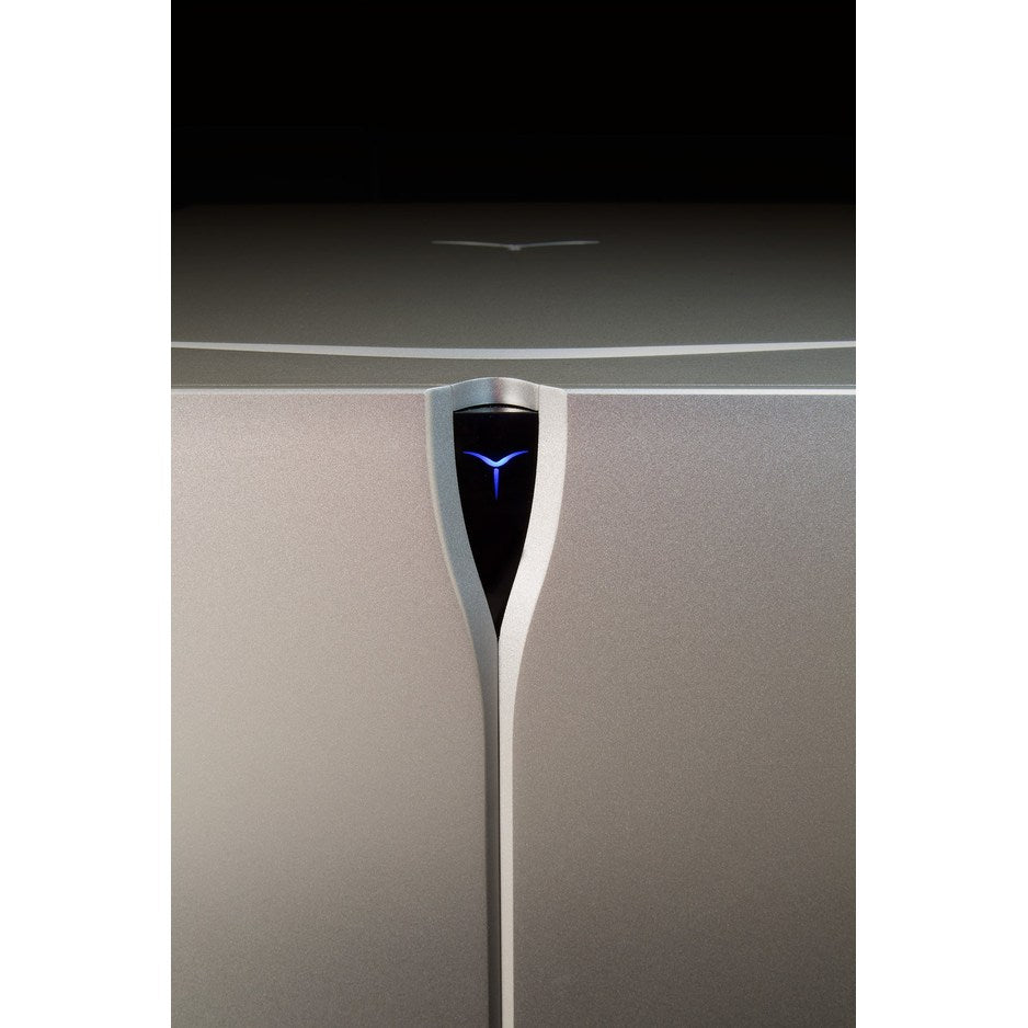 Audia Flight Strumento no.4 mk2 Stereo Power Amplifier silver front view