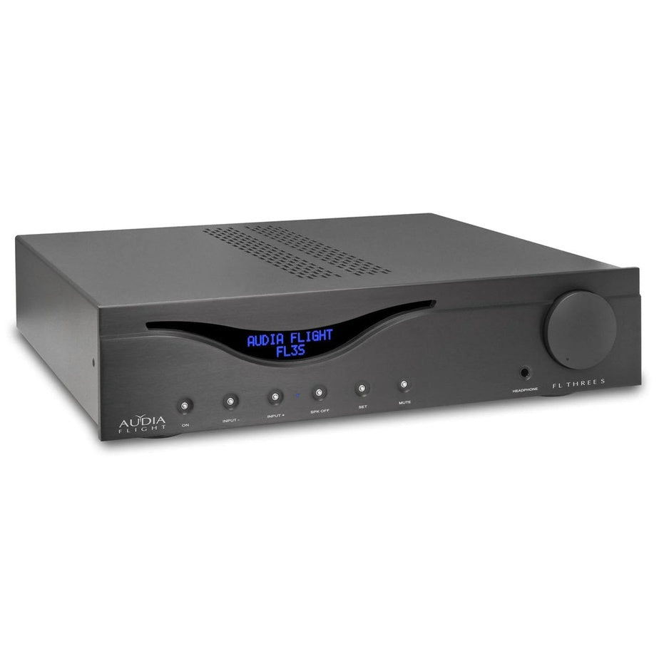 Audia Flight Three S Black diagonal view