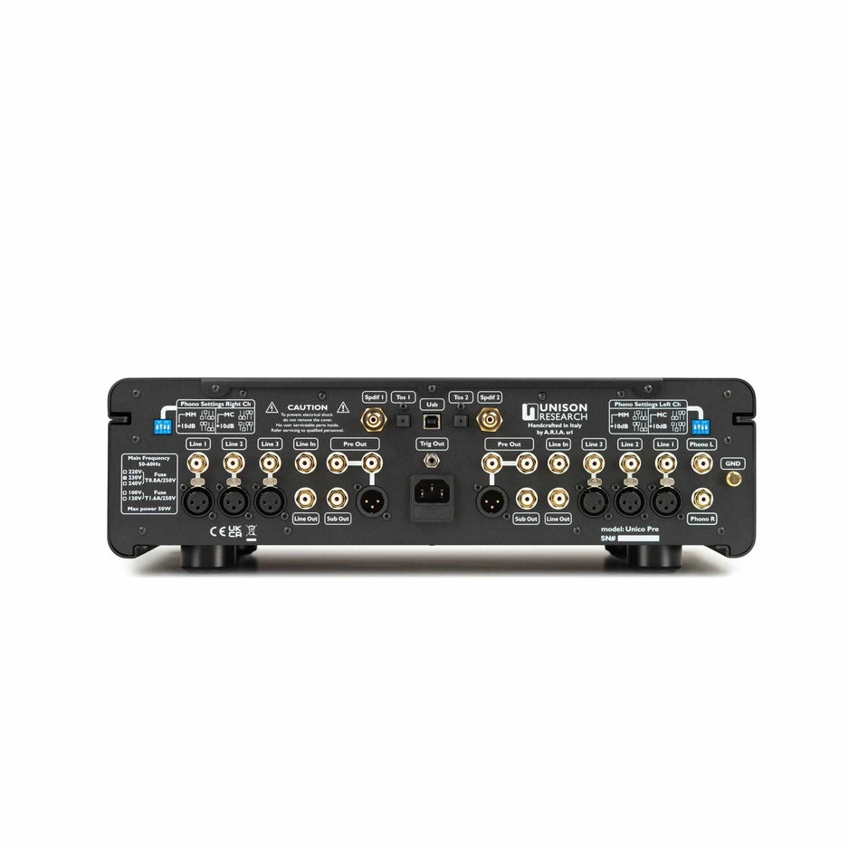 Unison Research UNICO P Hybridプリメインアンプ Unison Research Unico Pre V2 Hybrid Preamplifier