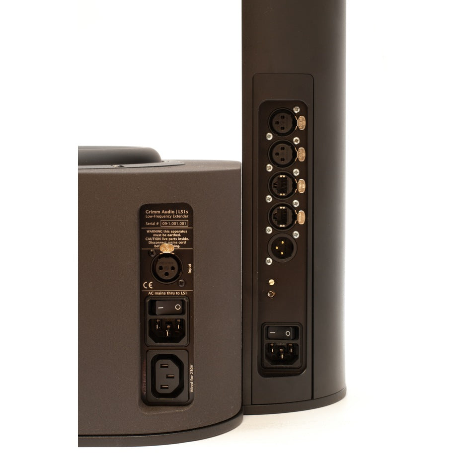 Grimm Audio LS1s Subwoofer rear connections
