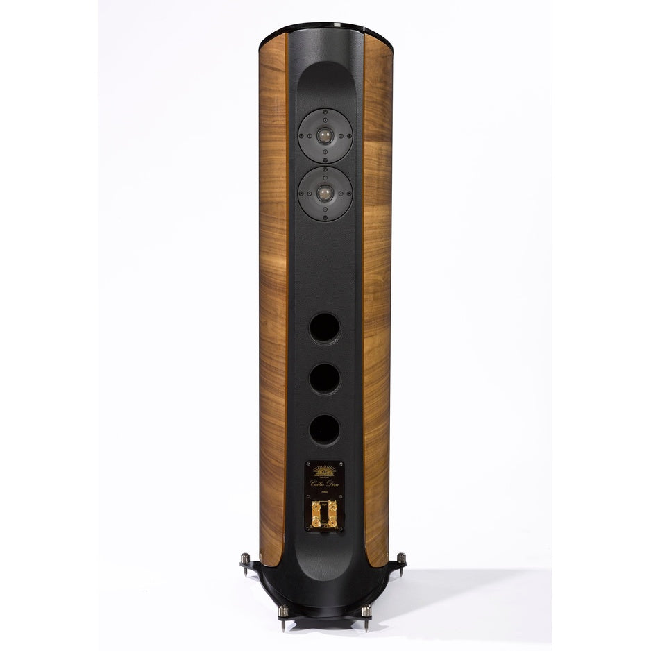 Opera Callas Diva Floorstanding Speaker angled view Walnut finish