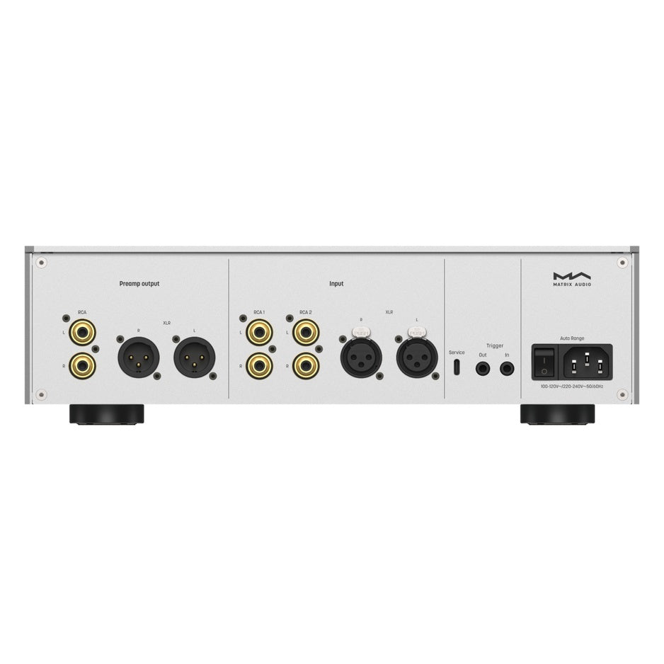 Matrix Audio NA-1 rear panel with XLR and RCA connections