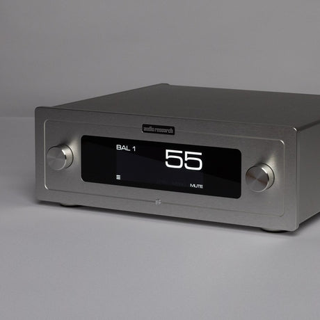 Audio Research LS-3 silver angled view