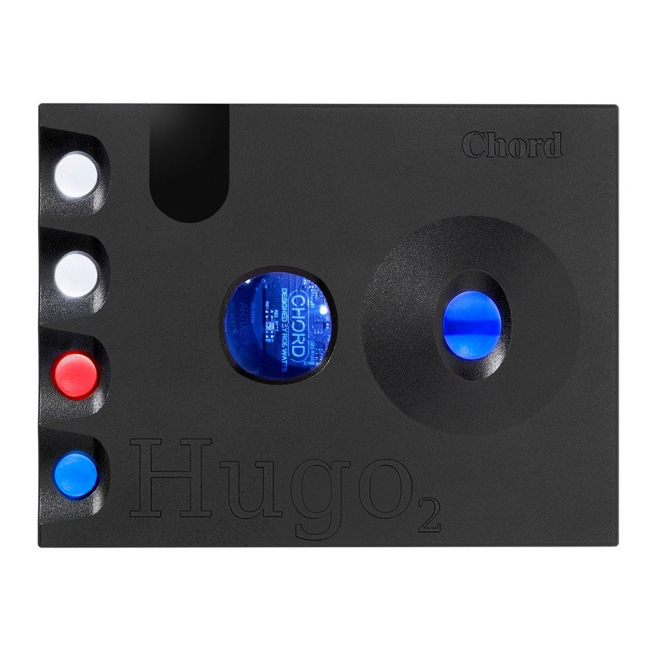 Chord Electronics Hugo 2 top view showing FPGA window