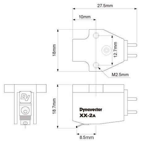 Dynavector XX-2A technical drawing