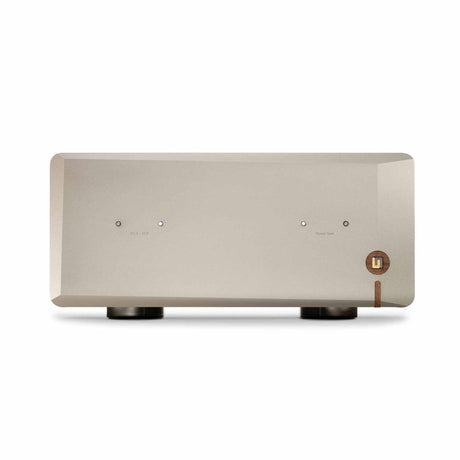 Unison Research Unico DM V2 power amplifier front view in Velvet Gold