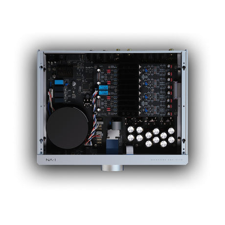 Matrix Audio NA-1 internal view showing discrete components and toroidal transformer