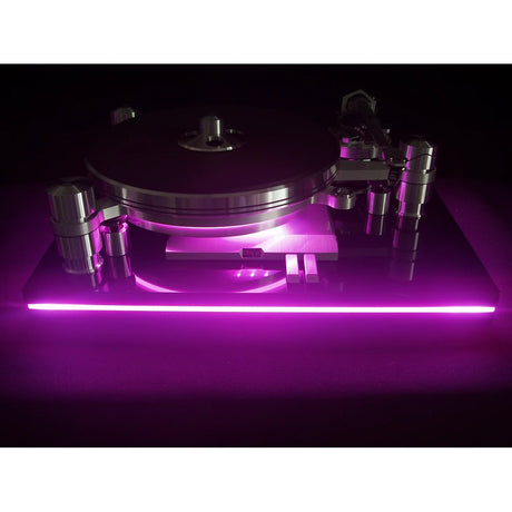 Oracle Audio Delphi MkVII Signature LED lighting in purple