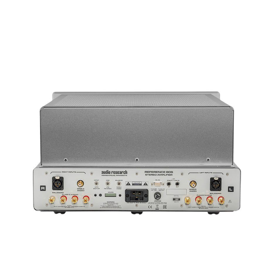 Audio Research Reference 80S Stereo Power Amplifier silver back