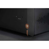 Unison Research Unico DM V2 detail of wood and copper logo badge