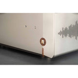 Unison Research Unico DM V2 Velvet Gold detail of logo badge and accent