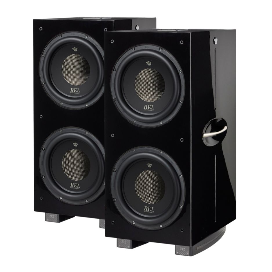 REL 212 Black Label Subwoofer pair