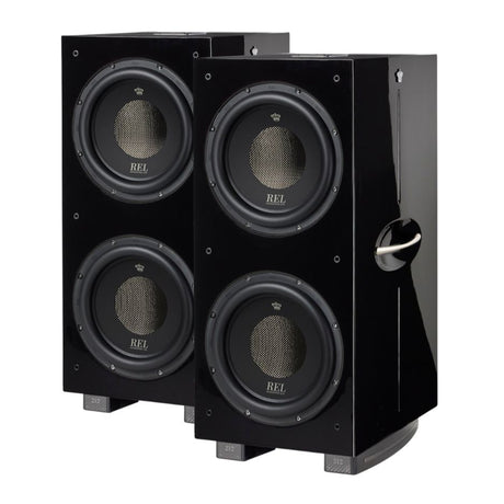 REL 212 Black Label Subwoofer pair