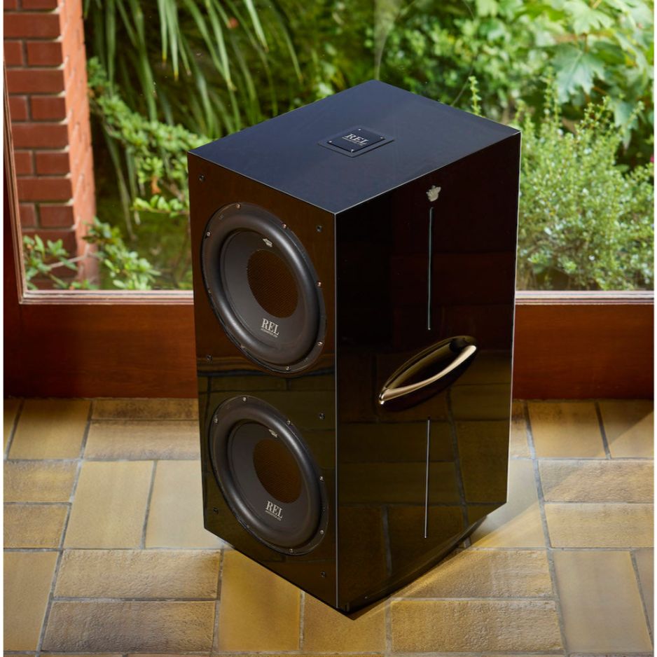 REL 212 Black Label Subwoofer lifestyle