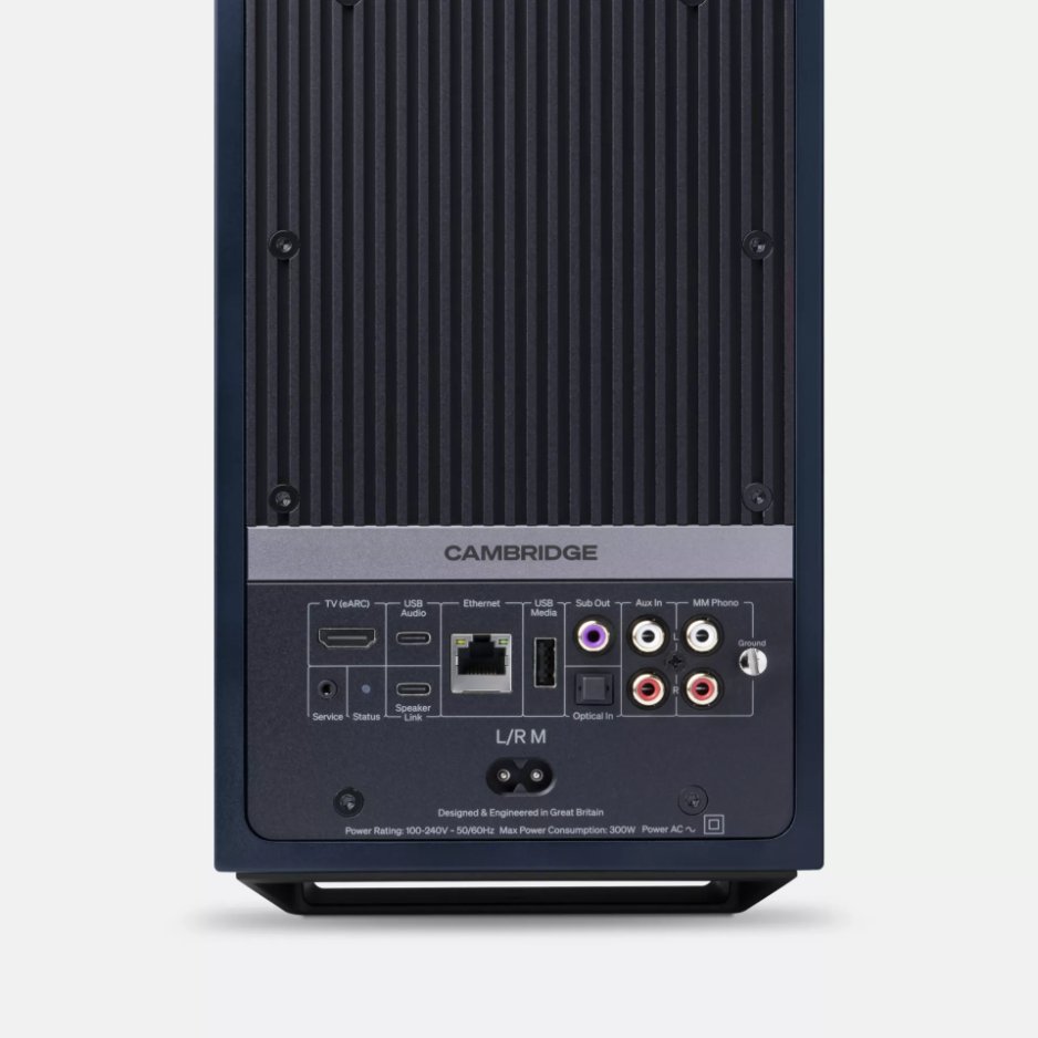 Cambridge Audio L/R M Versatile active stereo streaming speakers rear ports