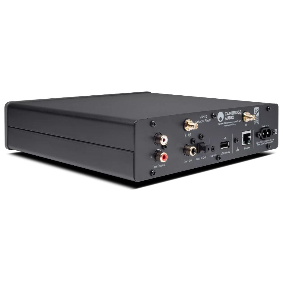 Cambridge Audio MXN10 Compact Network Player Lunar Grey rear angled