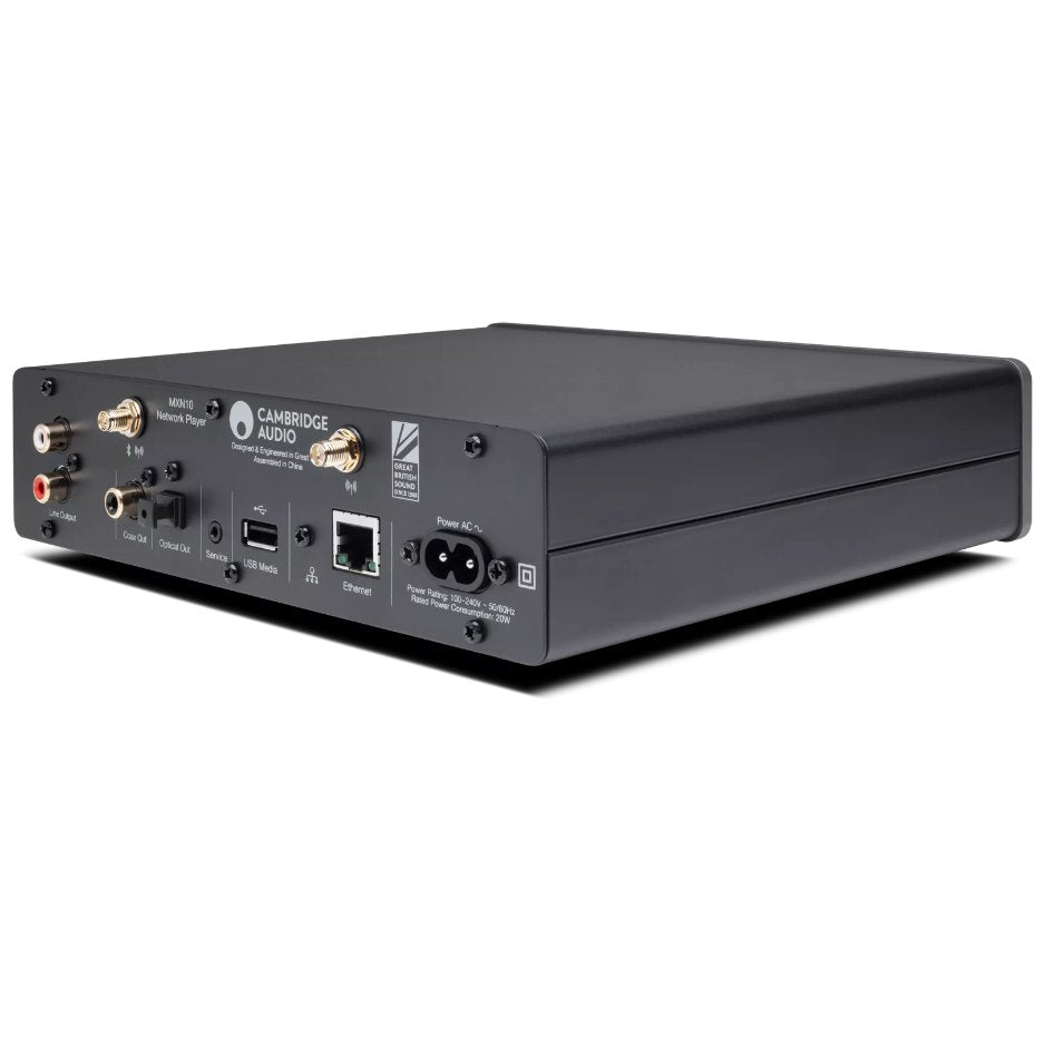 Cambridge Audio MXN10 Compact Network Player Lunar Grey rear angled