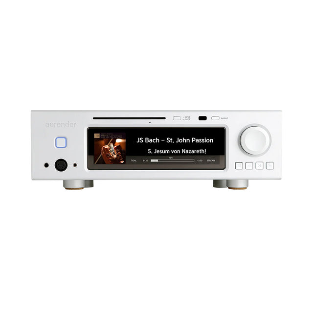 Aurender A30 Server | Streamer | MQA DAC | CD Ripper silver front