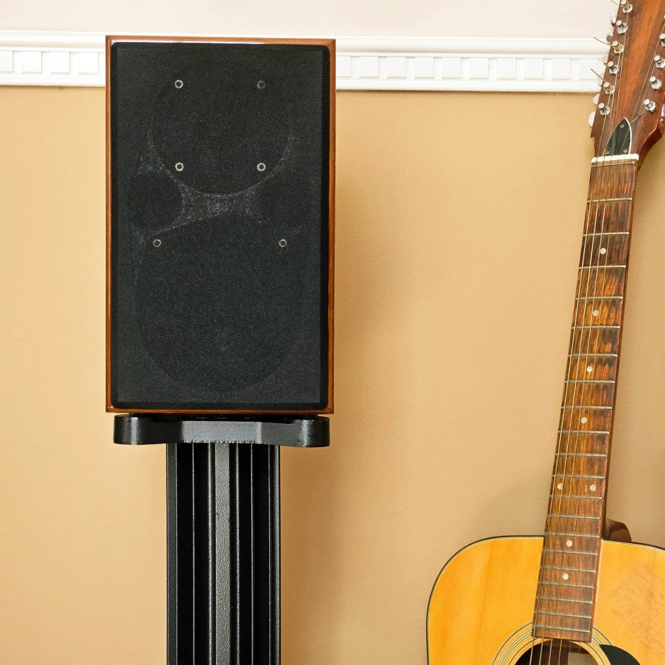 Acoustic Energy AE1 40th Anniversary Edition Passive Speaker walnut in room with grill