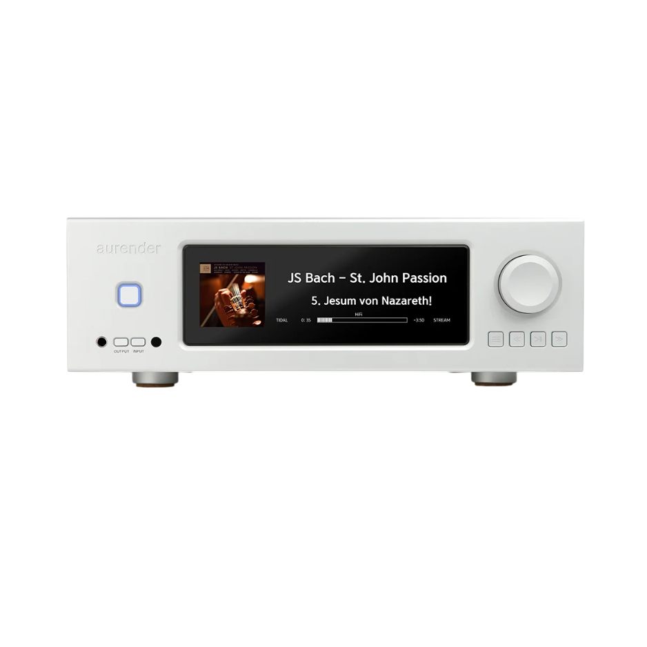 Aurender AP20 All-In-One Server | Streamer | Integrated Amp silver front