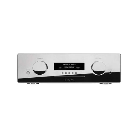 AVM Ovation CS 8.3 S All-in-one CD Receiver Front view in chrome color
