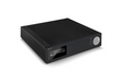 AVM Inspiration AS 2.3 Streaming Integrated Amplifier, Black, elevated left three-quarter view