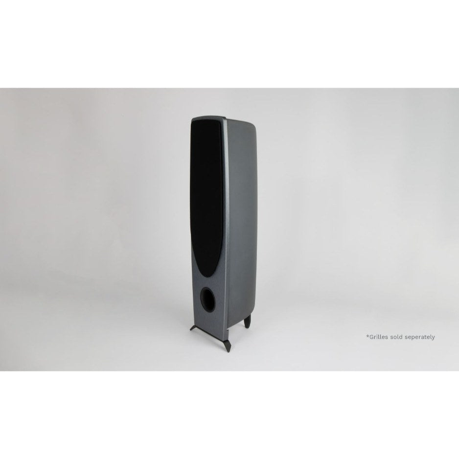 Rega Aya Floorstanding Speakers with grill single angled view