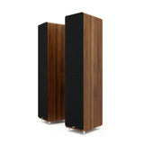 Acoustic Energy AE309 Floorstanding Speakers - Walnut with grills