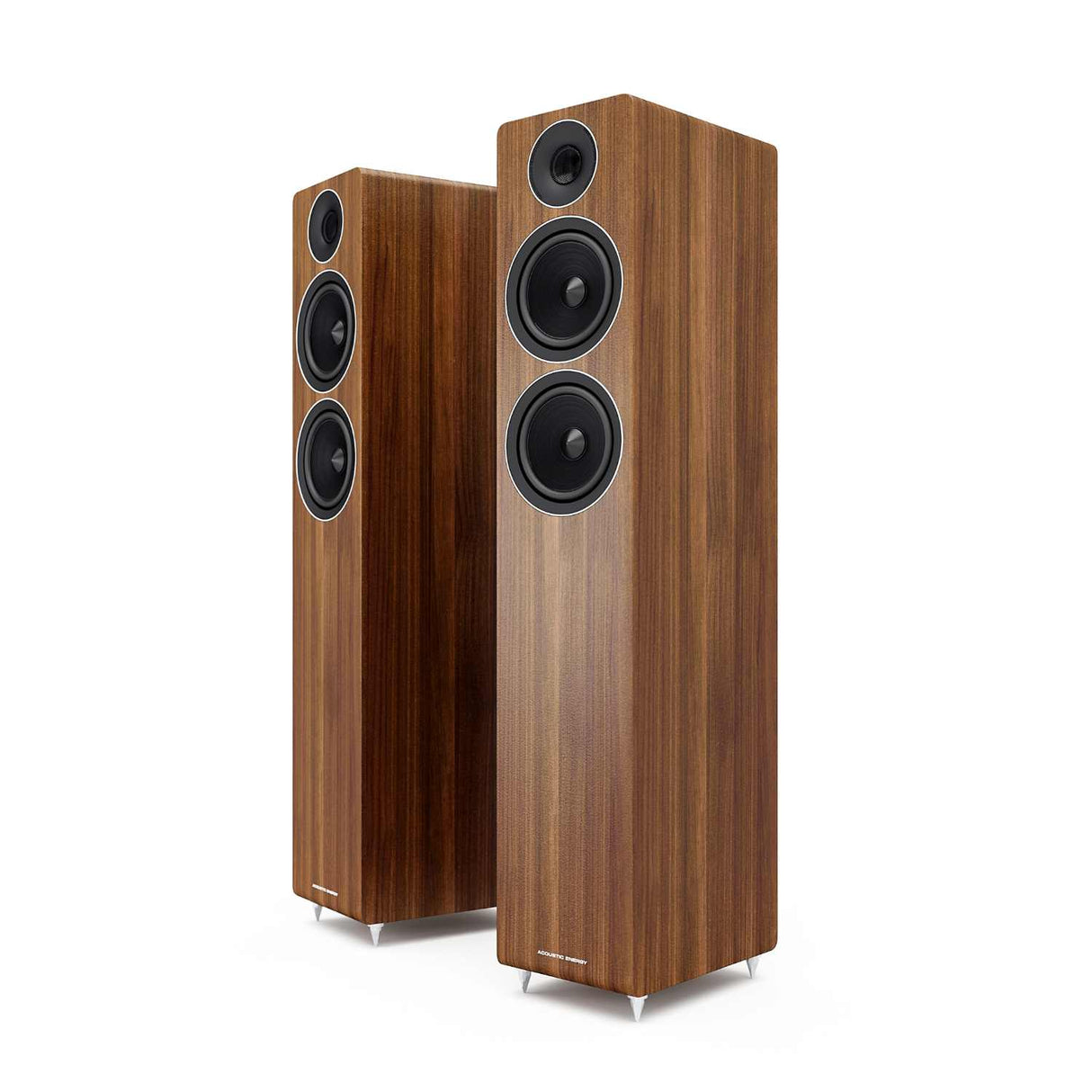 Acoustic Energy AE309 Floorstanding Speakers - Walnut without grills