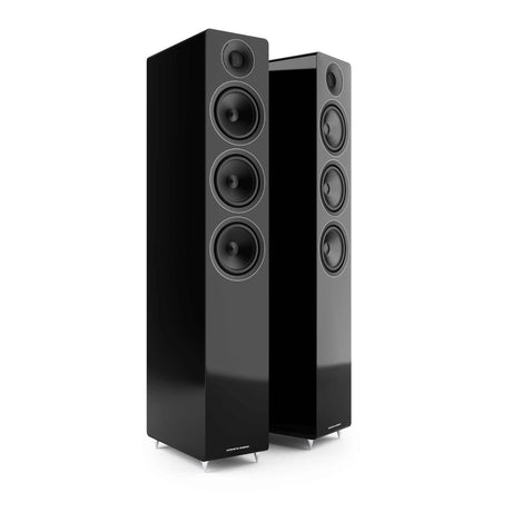 Acoustic Energy AE320 Floorstanding Speakers - Black no grills 