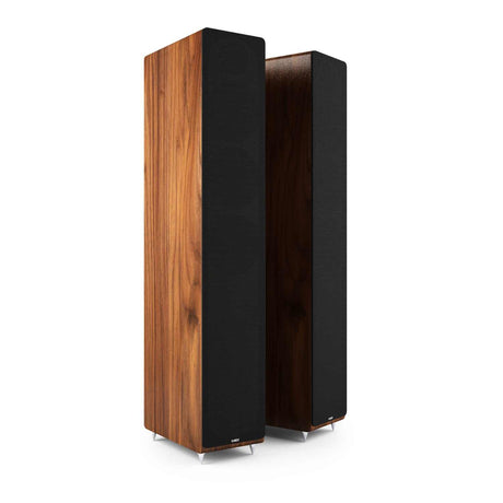 Acoustic Energy AE320 Floorstanding Speakers - Walnut with grills 