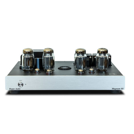 Rogue Audio Atlas Magnum III Power Amplifier silver front