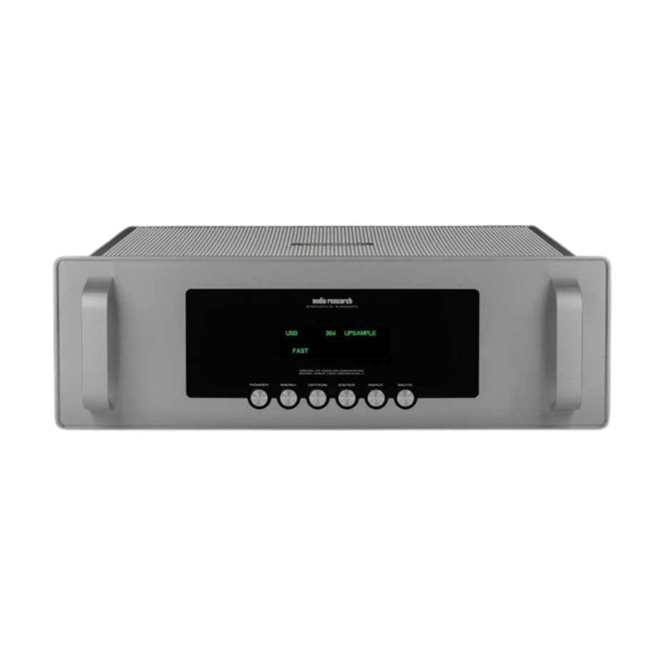 Audio Research DAC 9 Tube DAC Silver front top view