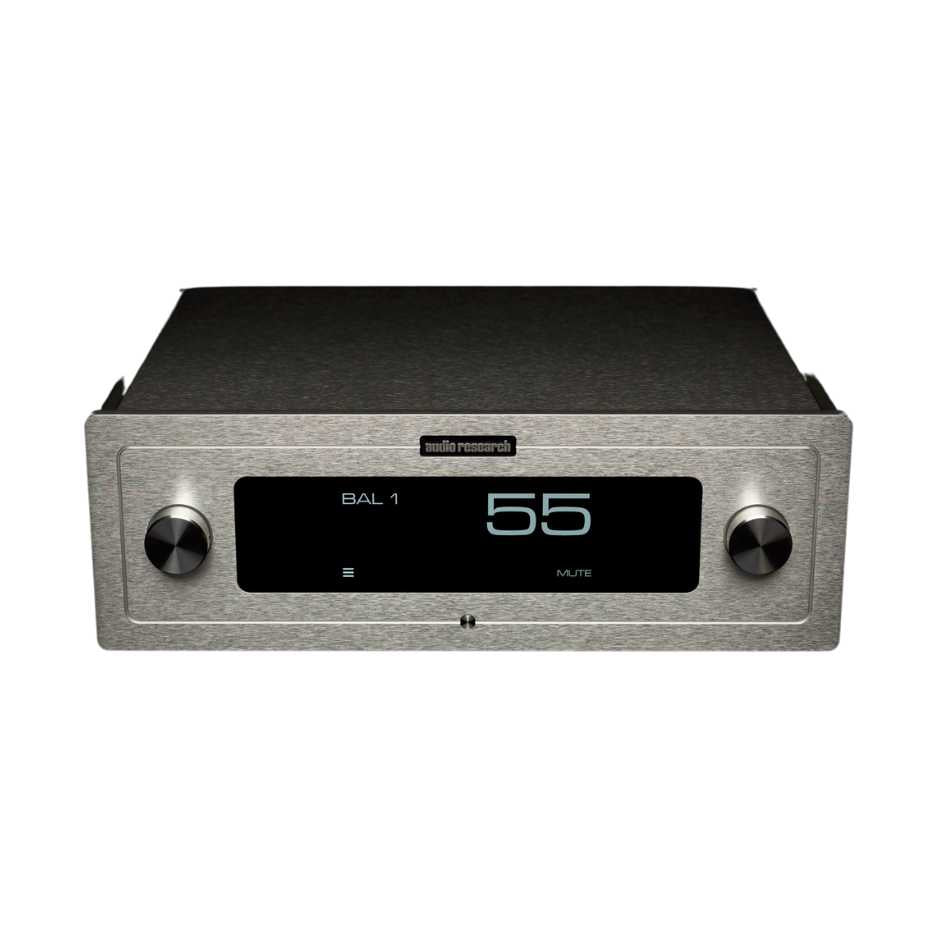 Audio Research LS-2 Preamplifier front view with white bg