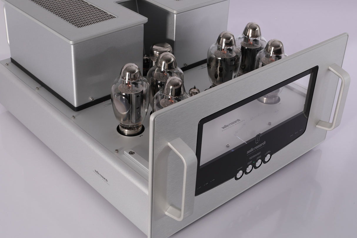 Audio Research Reference 330M Monoblock Amplifier Silver Diagonal Top View