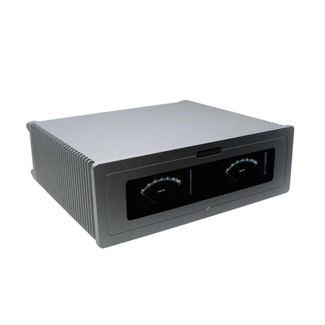 Audio Research  S-200 Stereo Power Amplifier Diagonal View with VU Meters